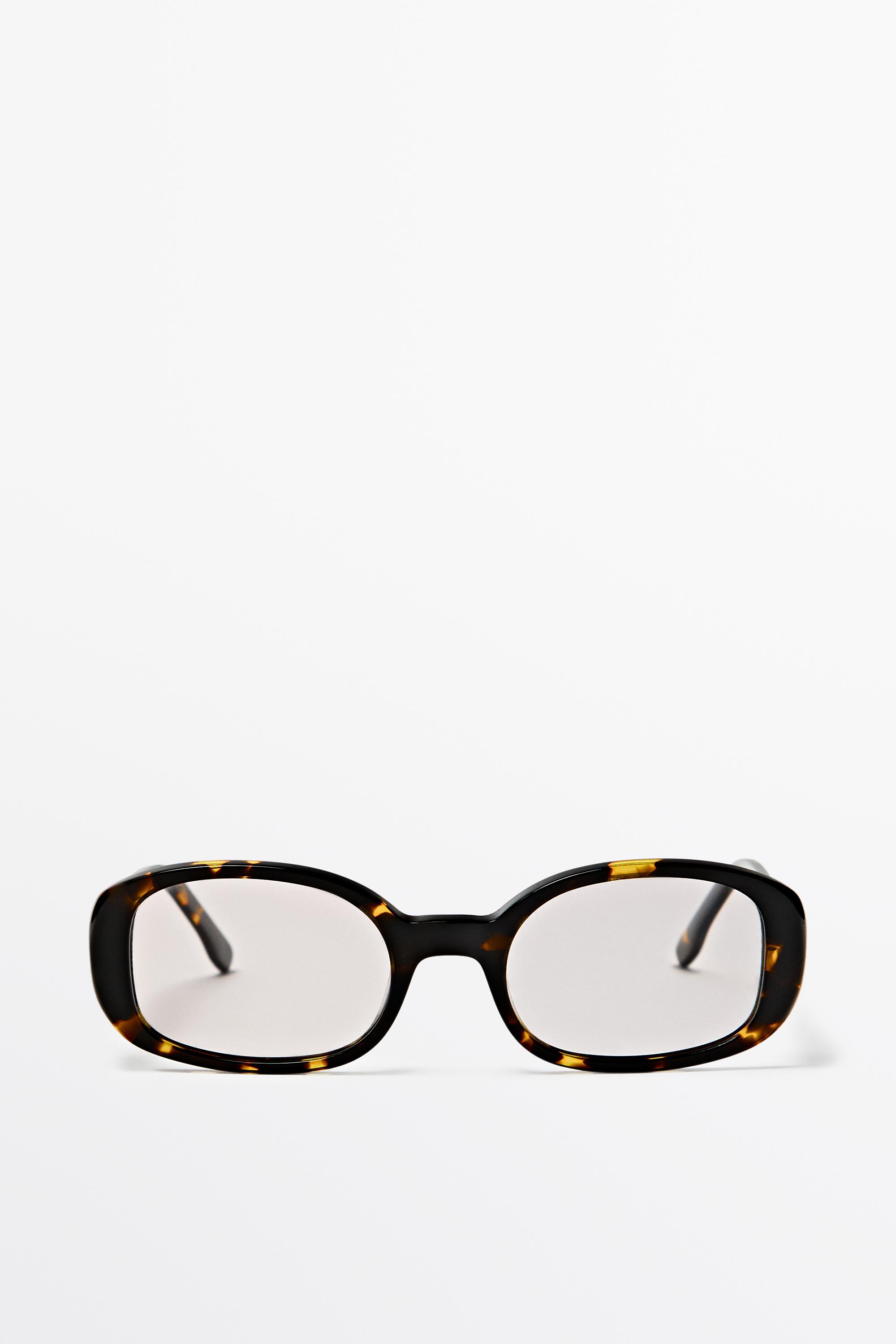 Lunettes ovales effet écaille